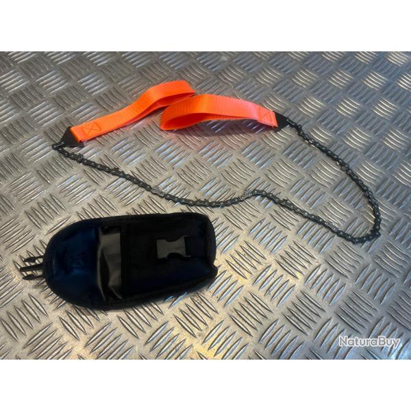 scie a chaine de poche portable 11 dents survie camping randonnee jardin survivalisme