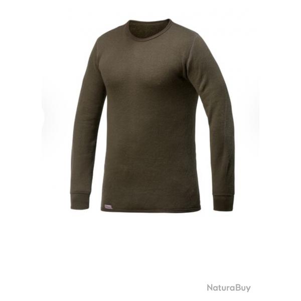 Woolpower crewneck 200 pull fin isolant thermique respirant mixte kaki
