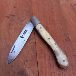 Ancien Couteau Régional AURILLAC PARAPLUIE À L ÉPREUVE Manche en Corne