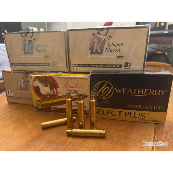 Vends 120 tuis de 300 Weatherby Magnum Jamais rechargs de marque Weatherby et Sologne .