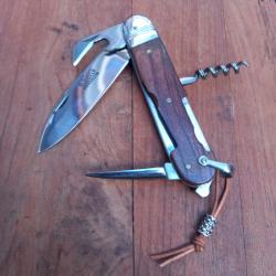 Joli Couteau Multifonction SAM PRO Manche en Bois