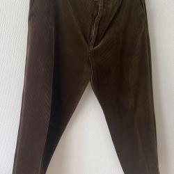 Pantalon velours côtelé homme marron Damart 104/52