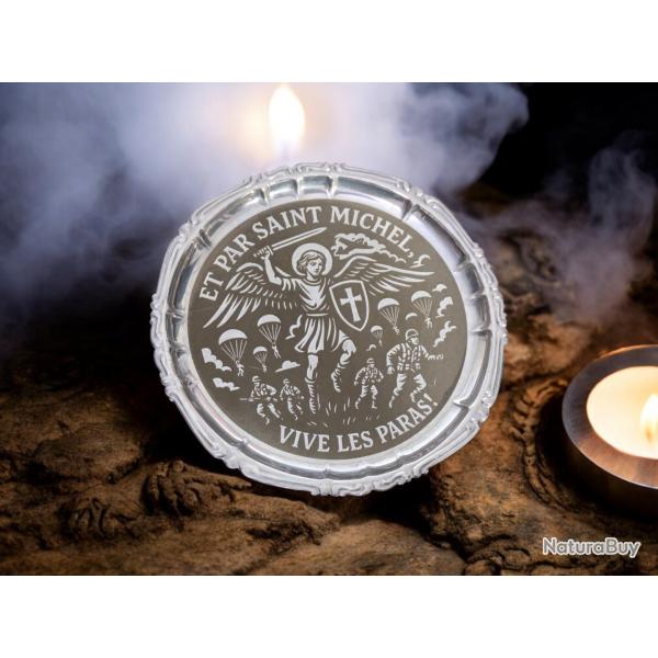 petite coupelle 14cm- Saint Michel & Parachutistes - Vive les Paras ! - Militaria  militaire legion
