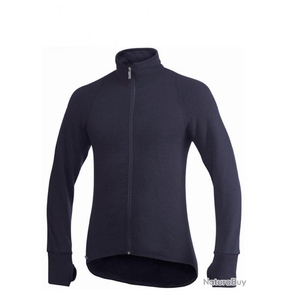 Woolpower Full Zip jacket 400 isolante thermique respirante manches longues mixte dark navy
