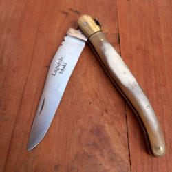 Joli Couteau Régional LAGUIOLE MAKI Manche en Corne