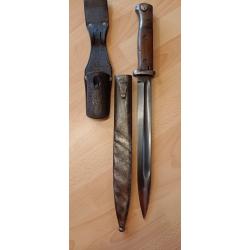 Baïonnette 84-98 même numéro + gousset de 1937 ww2
