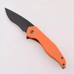 Couteau Shieldon Viper Tangerine Lame Acier 154CM G10 Handle IKBS Linerlock Clip SHIEG01A