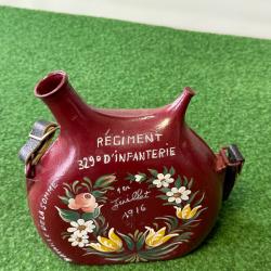 BIDON  MODÈLE 1877  DECORÉ  RECEMMENT  W W 1  1914 /1918