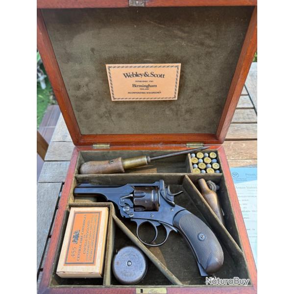 EXCEPTIONNEL COFFRET WEBLEY MK IV EN 455