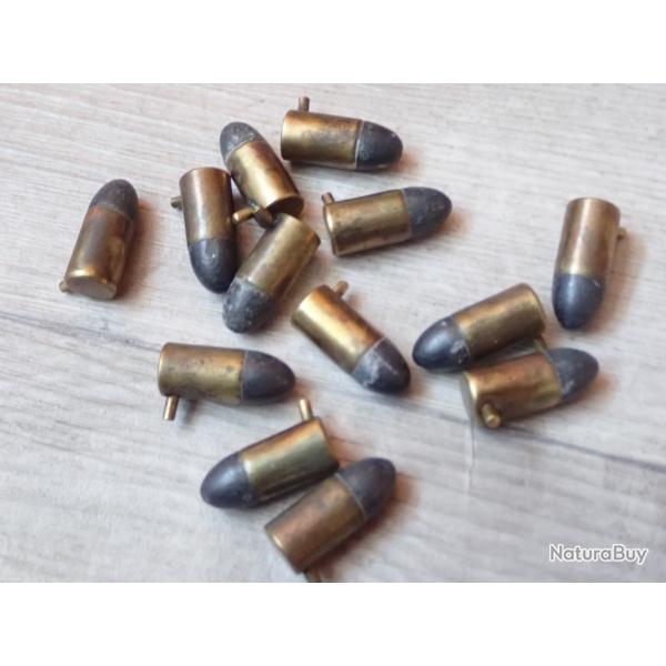 Lot de 13 cartouches  broche 9 mm