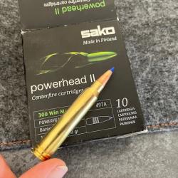 12 munitions sako powerhead II  = TTSX  en 300 WIN MAG