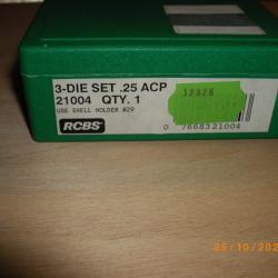 JEU D'OUTILS RCBS 25 ACP