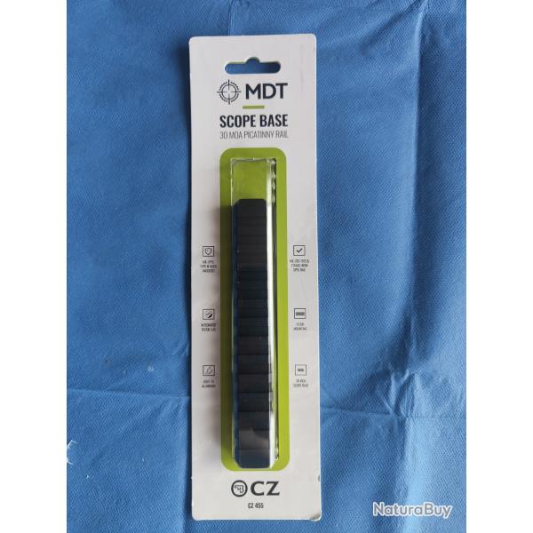 Rail Picatinny MDT pour CZ 455 - 30 MOA
