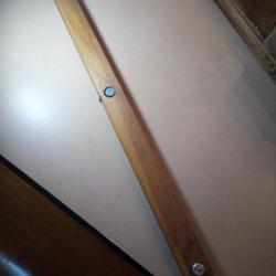 Règle de topographie sur planchette