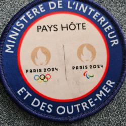Écusson ministère de l'intérieur Paris 2024