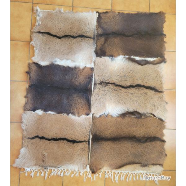 Tapis de peaux de chevreau