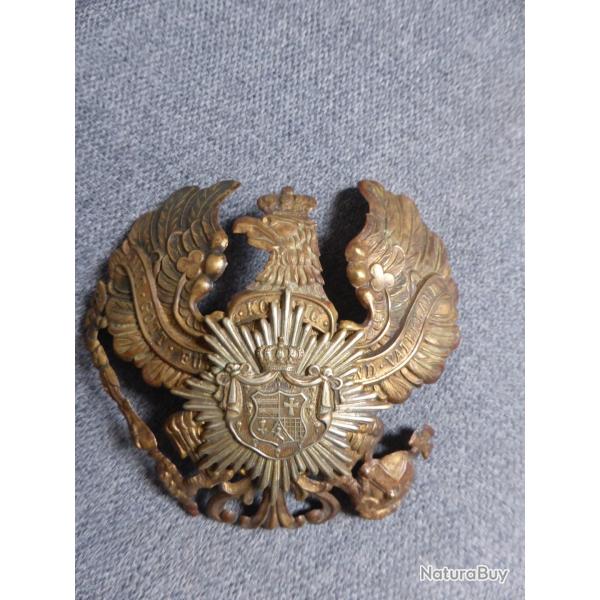 Rare plaque Oldenbourg IR 91 casque à pointe