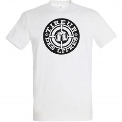 T-SHIRT Imprimé Tireur des Litres Blanc