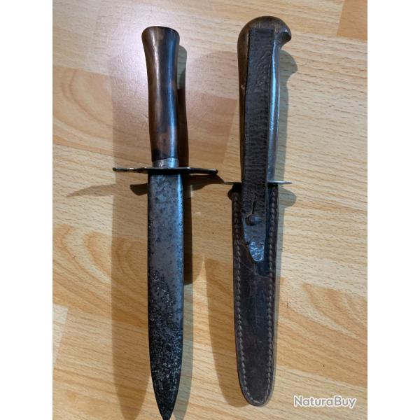 ww1 couteau poignard de tranche le vengeur  militaria- prix pour les deux
