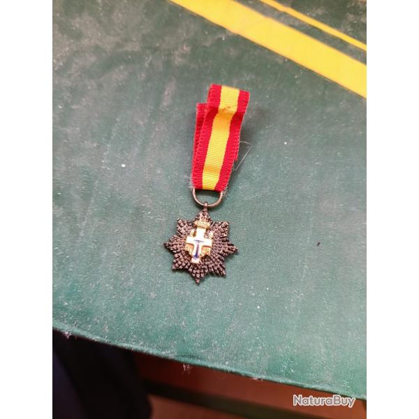 Miniature Mdaille merite naval Espagne