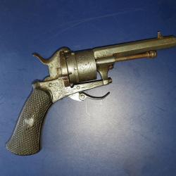 Revolver type lefaucheux 7mm à cartouches à broches
