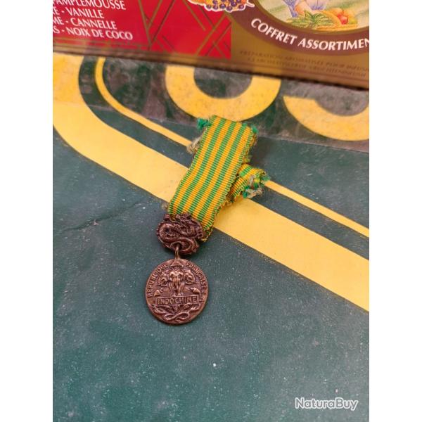 REDUCTION DE LA MEDAILLE COMMEMORATIVE DE LA GUERRE D'INDOCHINE CORPS EXPEDITIONNAIRE EN EXTREME ORI