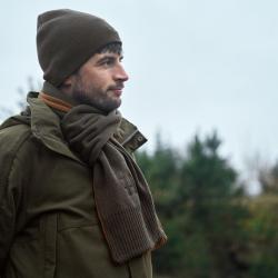 Harkila Bonnet Réversible Shadow Brown / Rustique clay