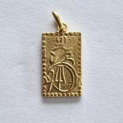 Unique pendentif en or massif JAPON - pièce des années 1860-1869