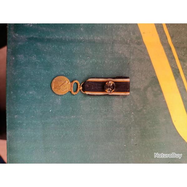 TROISIME RPUBLIQUE Mdaille miniature, Socit de secours mutuels