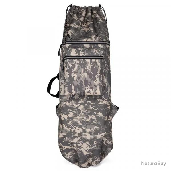 Sac à dos Imperméable Homme Oxford Renforcé 2 Bretelles Réglables Sangles Pliables 84cm Camo