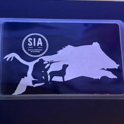 Carte SIA chasseur ou tir sportif protection plastifié personnalisation au choix A