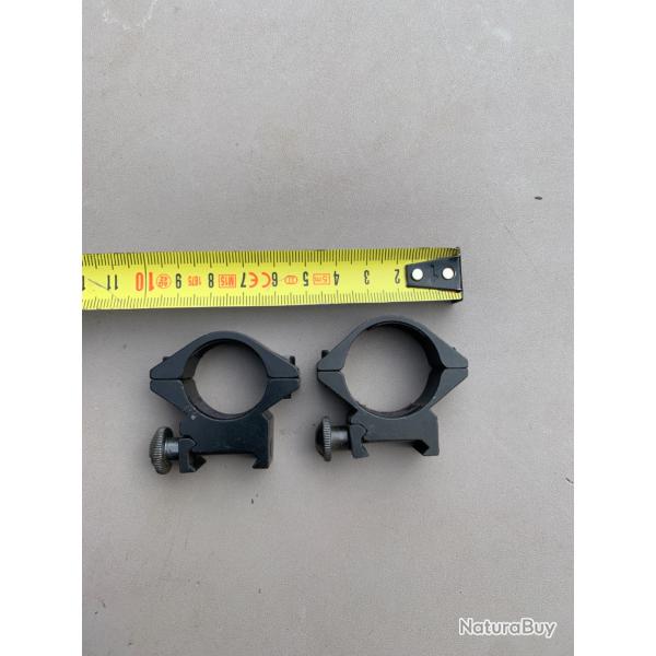 Lot de 2 colliers montage fixe