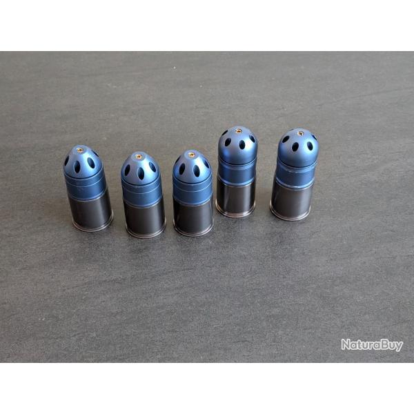 AIRSOFT Grenades 40mm King arms 60 BBs