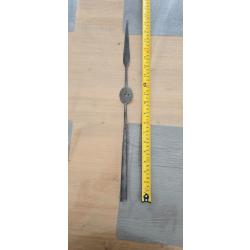 Ancien guerrier tête de fer de lance africain Afrique éthiopienne