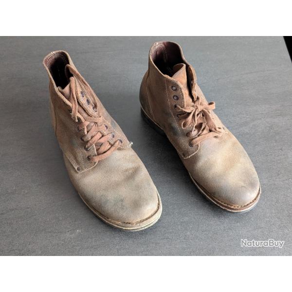 Brodequins US WW2 Rougout boots