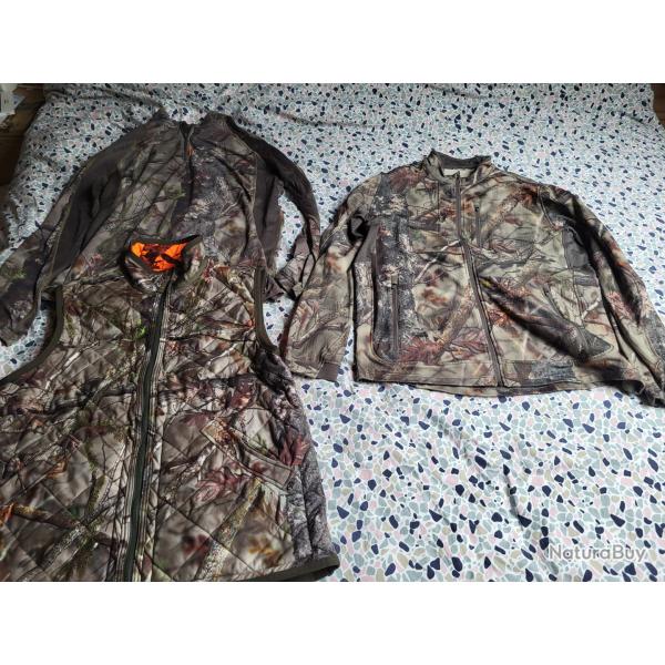 Lot vtements chasse solognac xl occasionnant etat