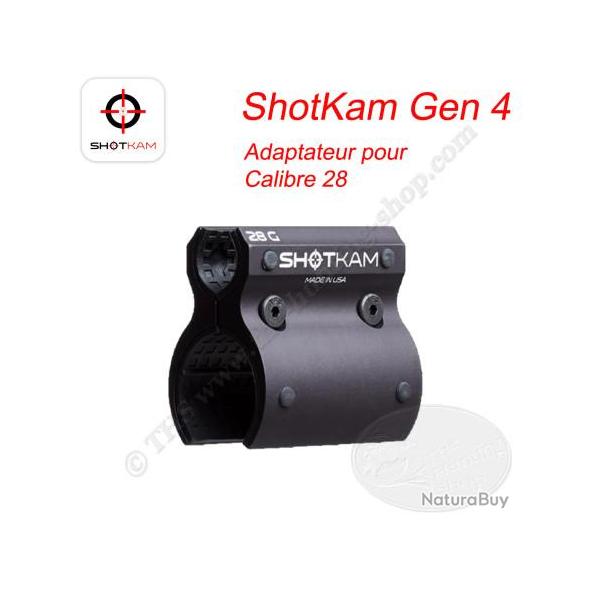 ShotKam Gen 4 - Adaptateurs pour différents calibres, arcs et rails Picatinny Calibre 28