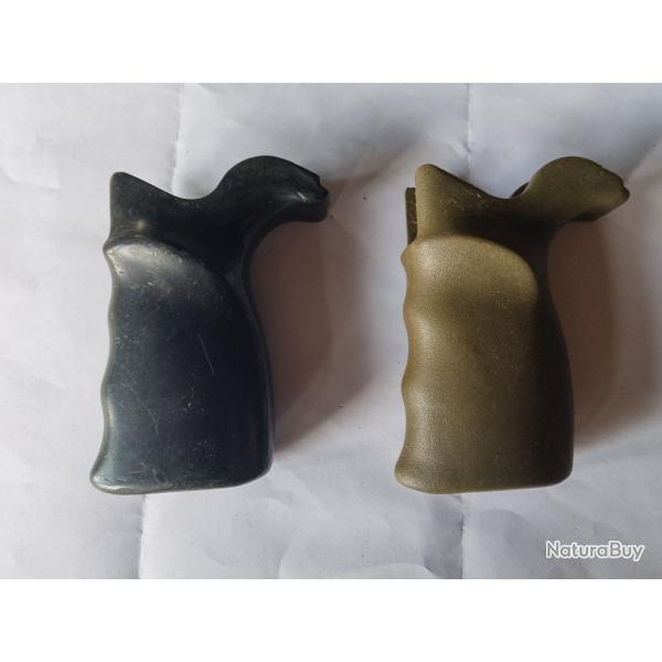 Lot de 2 Poignes pour Fusil HK G3 POF PTR etc. Vert + Noire