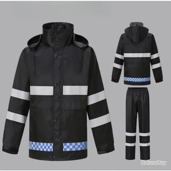 Ensemble de pluie haute visibilit SafeWorker - Spcial Chasse & Randonne - LIVRAISON OFFERTE