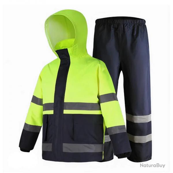 Ensemble de pluie haute visibilit - Spcial Chasse  Randonne - LIVRAISON OFFERTE