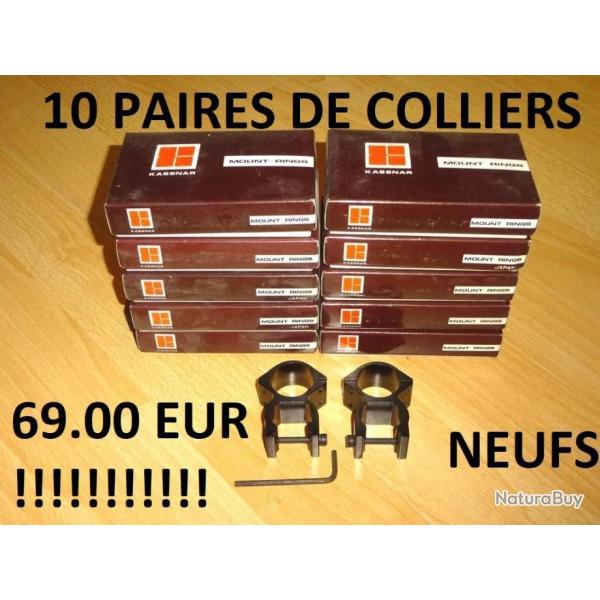 LOT 10 paires de colliers NEUFS KASSNAR à 69.00 Euros !!!! - VENDU PAR JEPERCUTE (b12715)