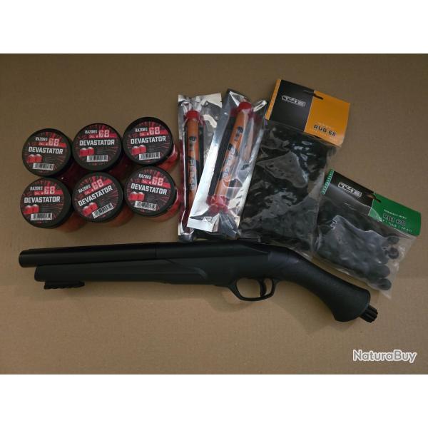 Fusil de dfense Umarex HDS cal. 68 T4E 18 joules + munitions