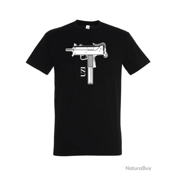 UZI T-SHIRT Imprimé Noir
