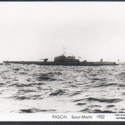 CPA - Marine de Guerre - Sous-Marin " PASCAL "  1932  N&deg;4123
