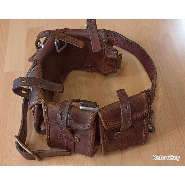 Ceinturon avec 5 cartouchires de 1918 ww1