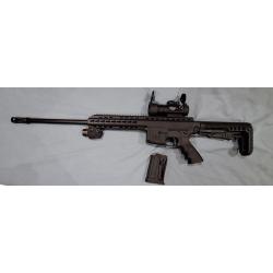 1 x Carabine à répétition Pallas Deep Ba-15 - Cal. 22LR - Noir - 22 LR / Pack Low / 47 cm