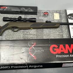 VEND CARABINE GAMO SHADOW DX GREEN STORM 19.9 JOULES+LUNETTE 4X32 + PLOMBS