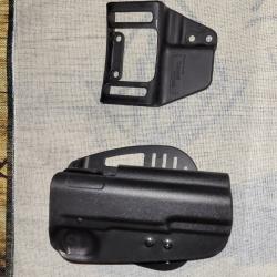 Étui de ceinture Uncle Mike pour droitier 1911 Government Kydex noir