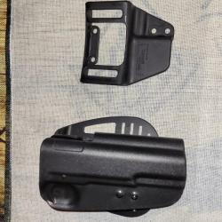 Étui de ceinture Uncle Mike pour droitier 1911 Government Kydex noir