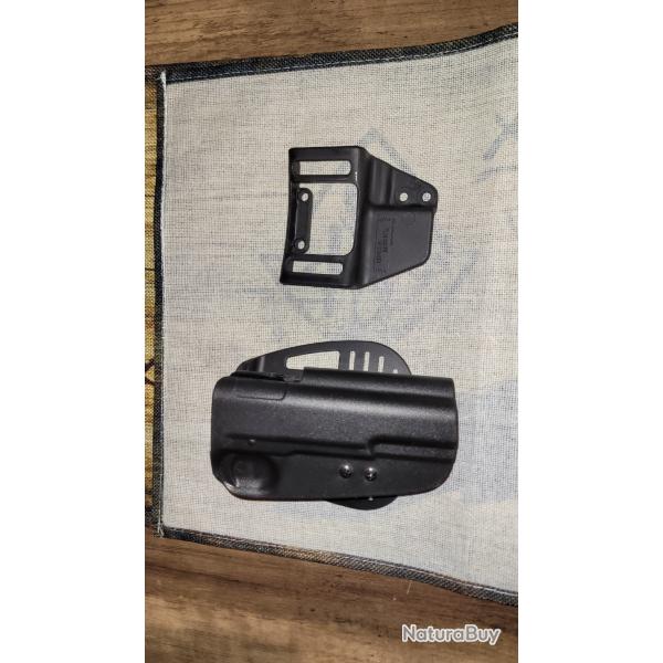 Étui de ceinture Uncle Mike pour droitier 1911 Government Kydex noir